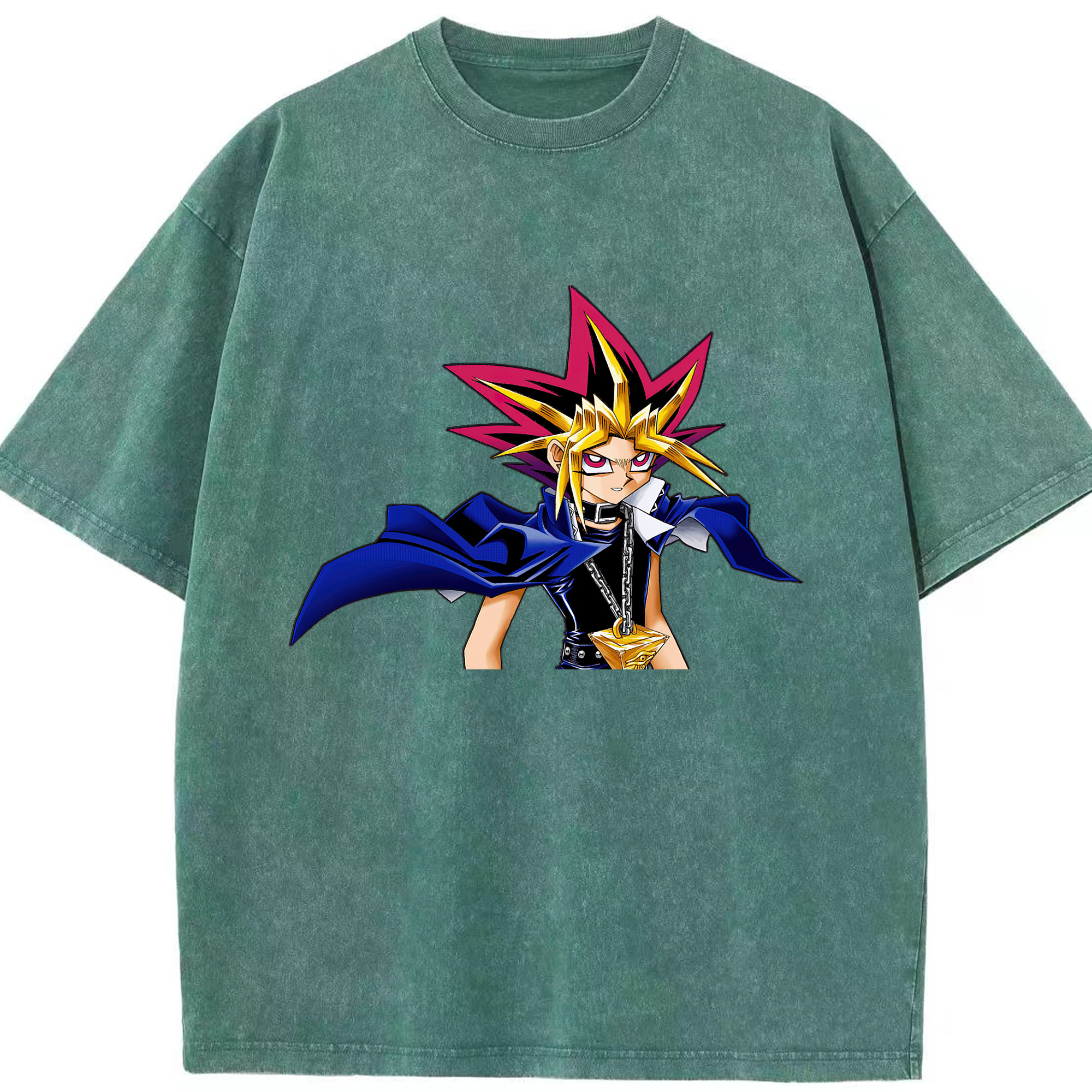（画像用） 遊☆戯☆王 Yu-Gi-Oh! 綿100% ヴィンテージ風 半袖Tシャツ（フロントプリント）